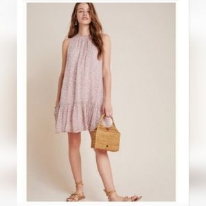 NWT Anthropologie Sleeveless Dress  with Ruffled Hem